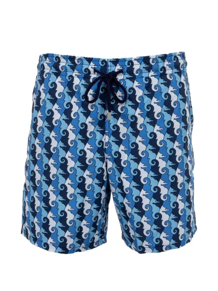 Slip de baie Mary Katrantzou cu imagine albastru