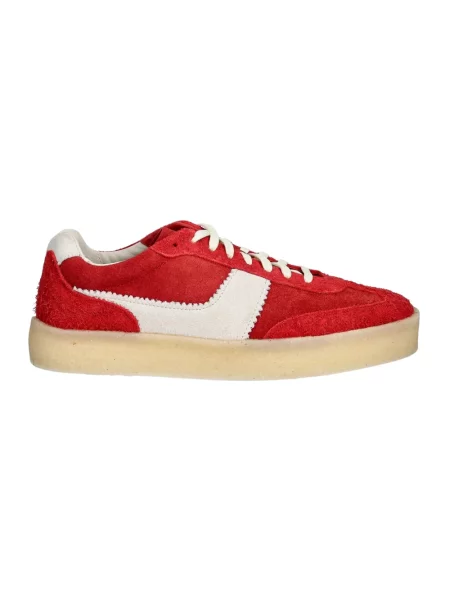 Sneakersy Clarks zamszowe czerwone