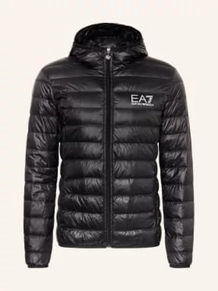 Emporio Armani Lekka Kurtka Puchowa schwarz czarna