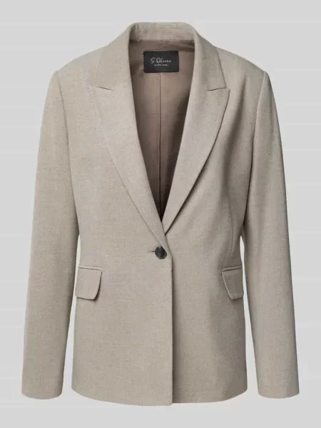 Żakiet o kroju regular fit z klapami zamkniętymi S.oliver Black Label