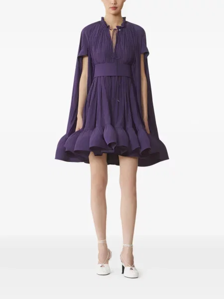 Rochie mini Lanvin cu volane violet