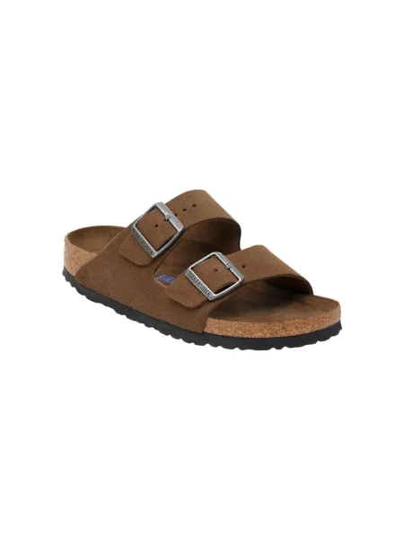 Semišové sandále Birkenstock hnedá