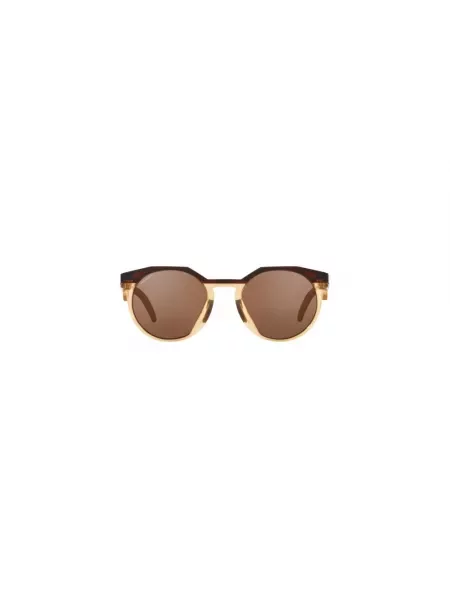 Okulary przeciwsłoneczne Oakley HSTN Kylian Mbappé Signature Series dark amber/light curry brązowe