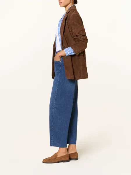 Part Two Džíny Barrel Adelenapw medium dark blue denim modré