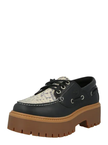 TIMBERLAND Pantofi cu șireturi STONE STREET gri / negru / coajă de ou alb