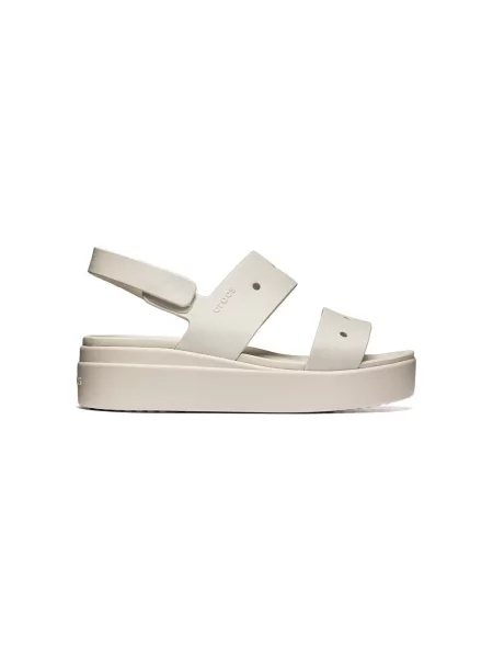 Crocs Sandále Brooklyn biela ako vlna béžová