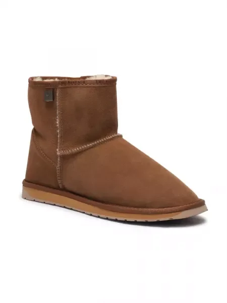 EMU Australia De piele bocanci platinum stinger mini cu adaos de lână maro