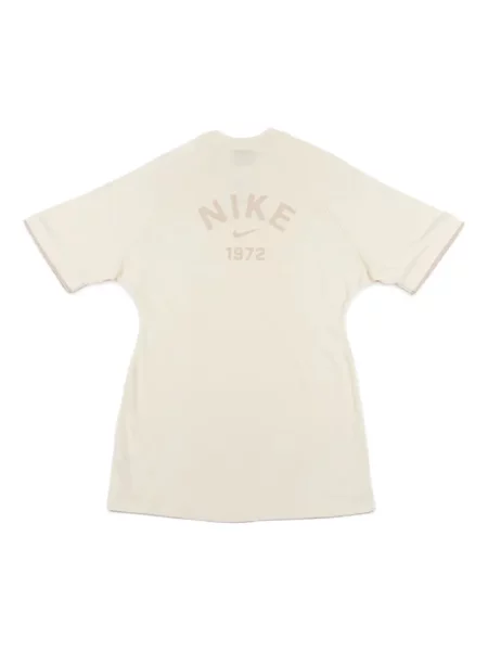 Dzianinowa koszulka Nike o krotszym kroju garniturowa szara