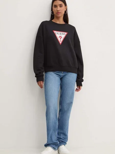 Кофта Guess Jeans з принтом чорний
