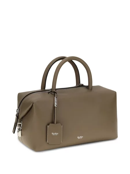 Geantă Max Mara din piele verde