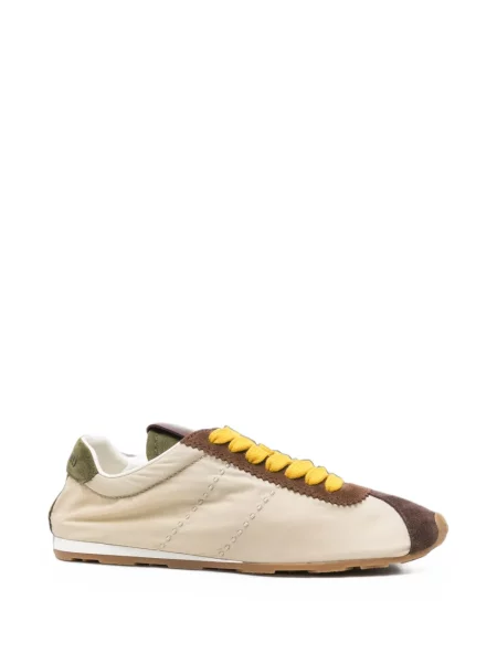 Sneakerși Miu Miu din piele de căprioară
