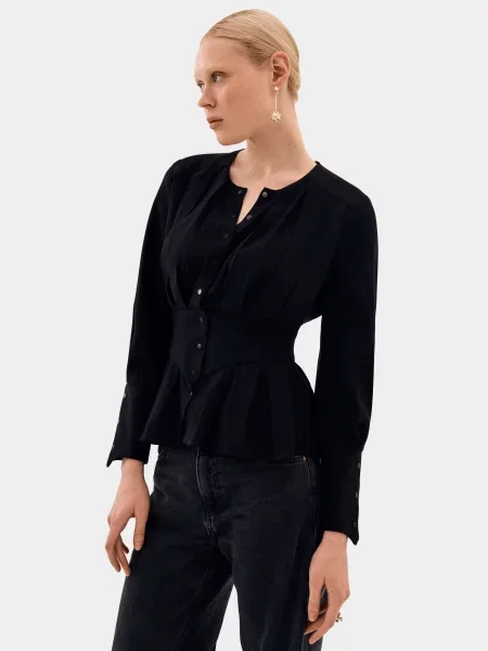 Блуза КОБЗАРТ бавовна/віскоза чорний