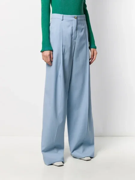 Pantaloni Nina Ricci albastru