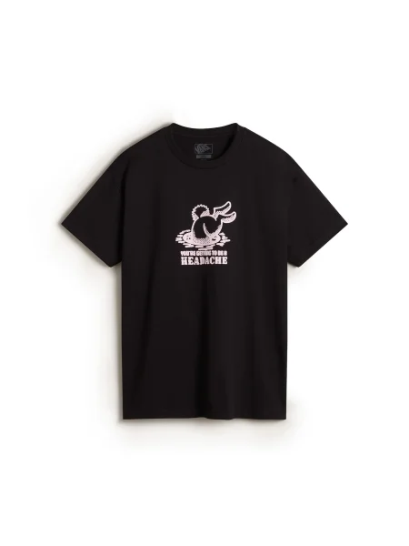 VANS Majica Down The Rabbit Hole pastelno lila črna