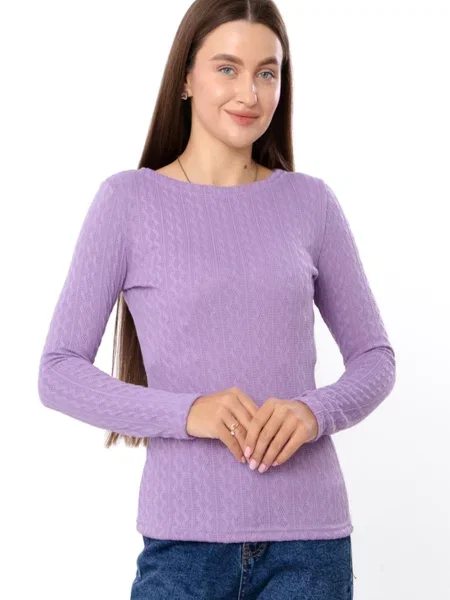 Лонгслів Носи своє бузковий віскоза/поліестер