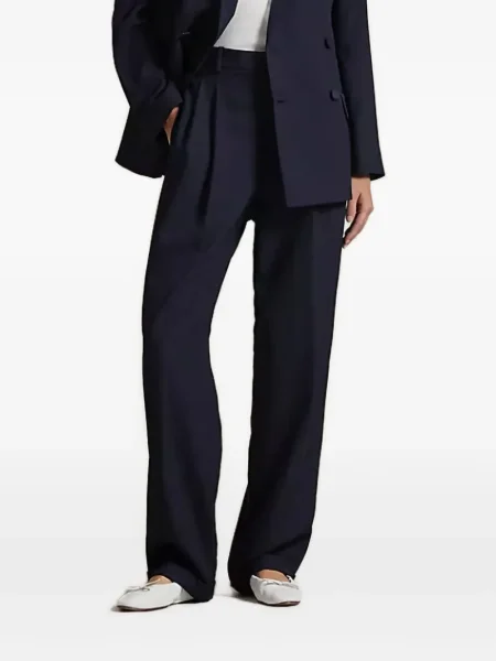 Froté široký pruhovaný šál Polo Ralph Lauren modrý