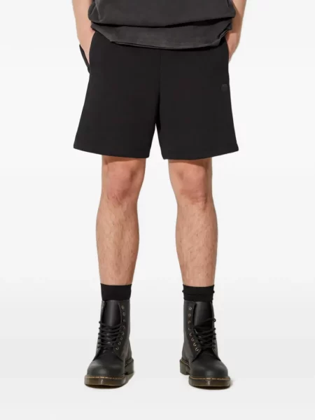 Pantaloni scurți Alpha Industries cu autograf negru
