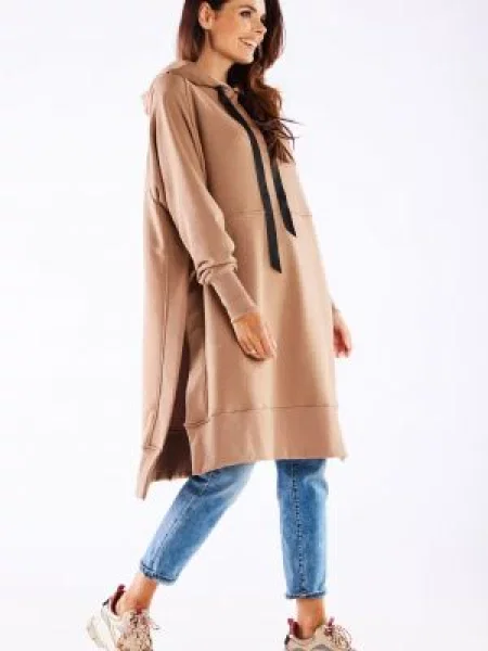 Bluza z kapturem Infinite You brązowa