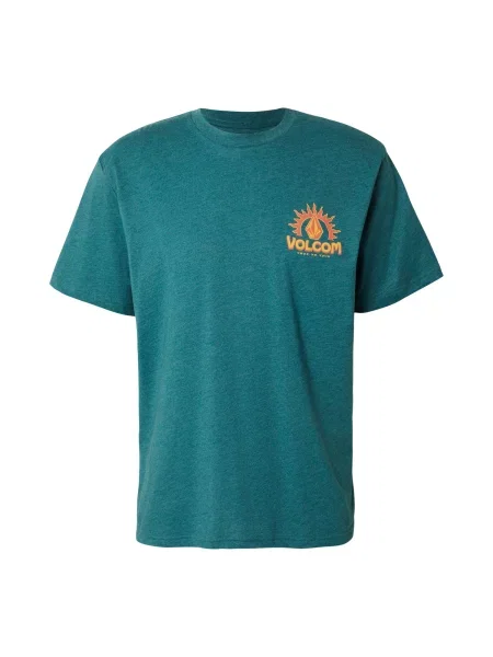 Volcom Tricou SOLSTICE galben miere / verde petrol / deschis roșu