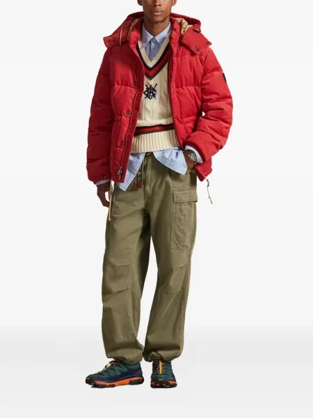 Μικρός κασκέτο Polo Ralph Lauren με χαμηλή μέση υφαίνω διαγωνίως πράσινο