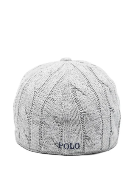 Boxeri Polo Ralph Lauren plisat cu broderie din piele gri
