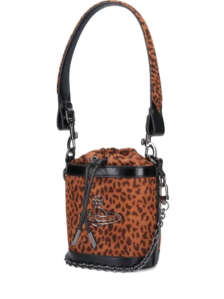 Geantă bucket Vivienne Westwood maro
