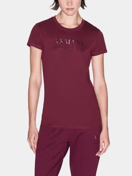 Футболка Armani Exchange бордовая