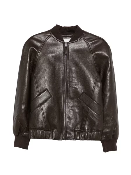 Geanta de piele The Frankie Shop maro