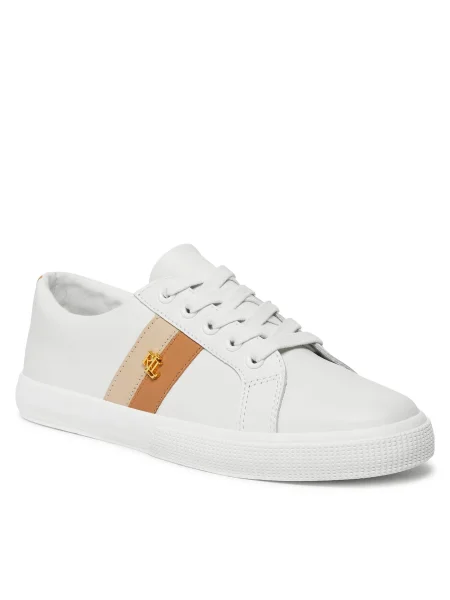 Sneakers Lauren Ralph Lauren alb