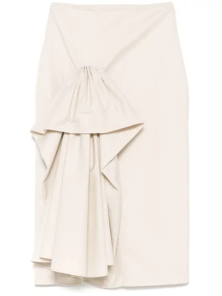 Fustă midi Viktor & Rolf până la genunchi gri