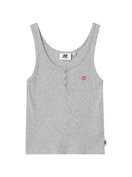 Podkoszulka :chocoolate w serca prążkowana szara