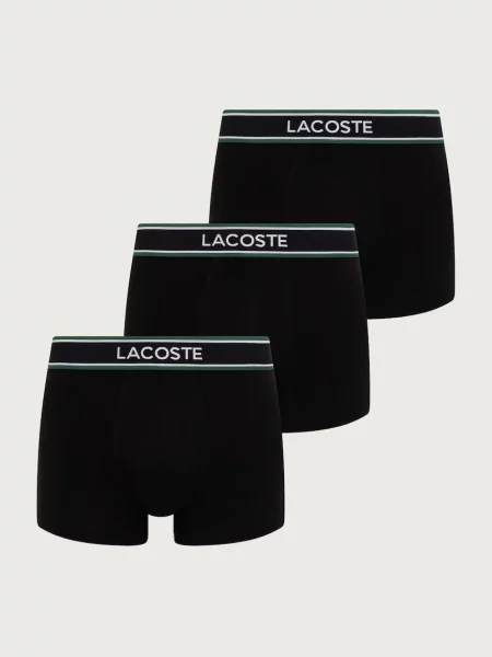 Lacoste 3 db-os boxeralsó szett fekete