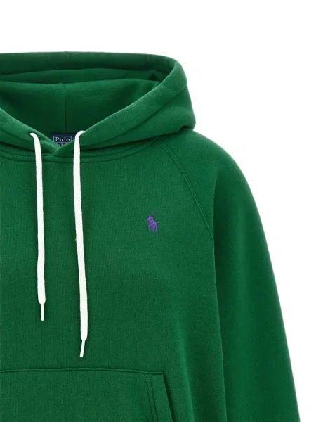 Суичър с качулка Polo Ralph Lauren бродиран зелено