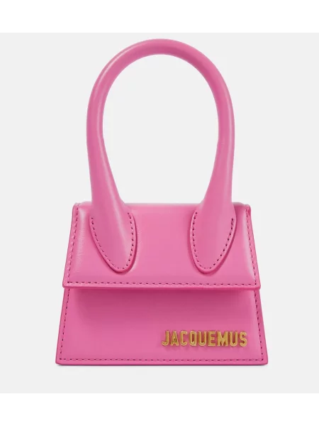 Usnjena torbica Jacquemus roza