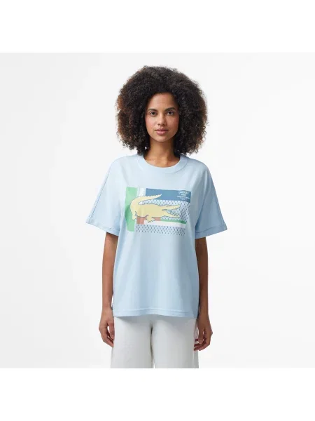 Футболка Lacoste голубая