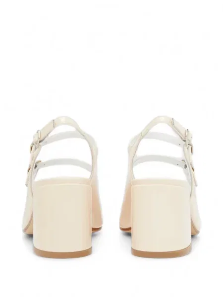 Pantofi cu toc Carel Paris din piele slingback alb