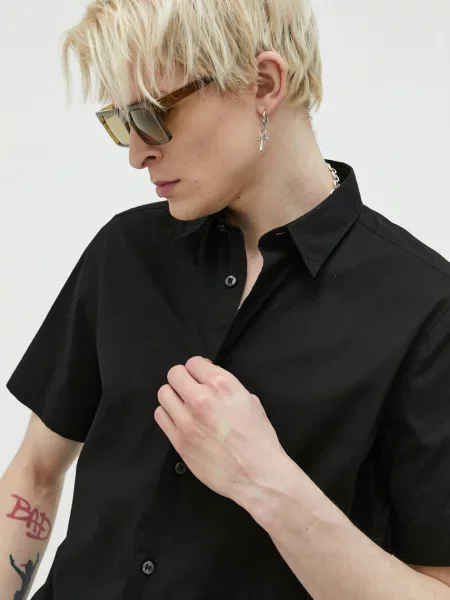 Srajca HUGO črna bela