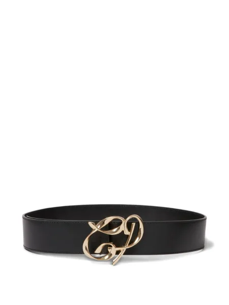 Curea Claudie Pierlot din piele de căprioară negru