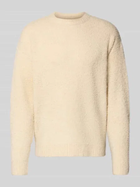 Sweter z dzianiny z prążkowanymi wykończeniami model ‘MEMPHIS’ Redefined Rebel