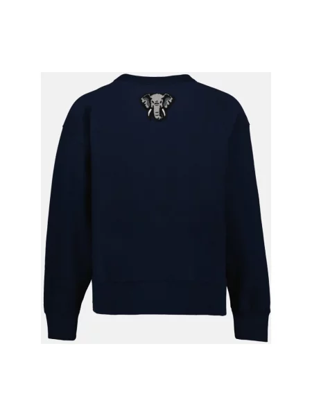 Bluza sportowa Kenzo z logo niebieska