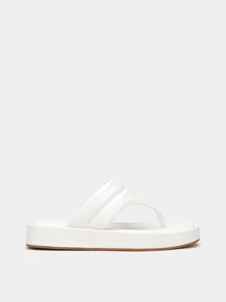 Кожаные шлепанцы Clarks белые