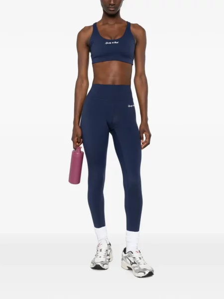 Leggings Sporty & Rich cu imagine albastru