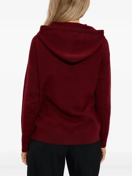 Pulover Max Mara cu glugă roșu