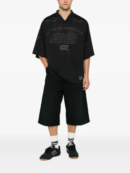 Tricou Vans plasă cu autograf negru