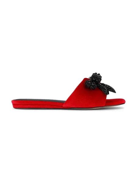 Чехли Kurt Geiger London Kensington Bow Flat Sdl червено
