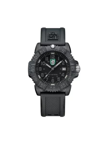 Lniany zegarek Luminox czarny