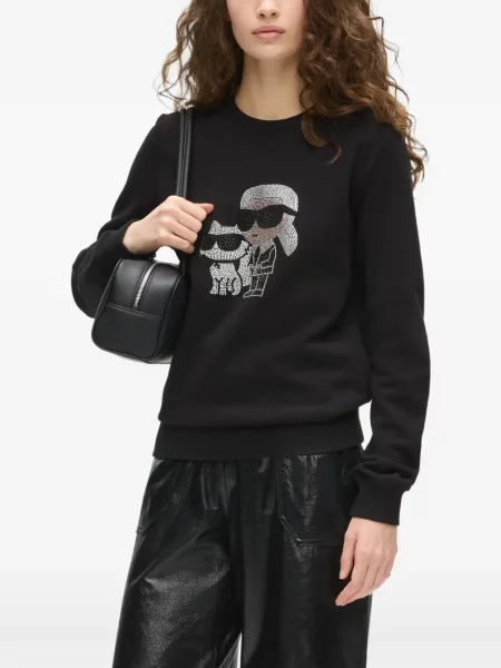 Stras hanorac Karl Lagerfeld negru