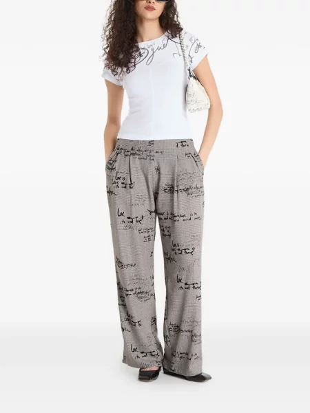 Tricou Desigual cu imagine alb