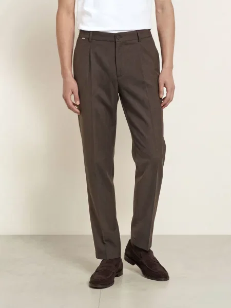 Cinque Oblekové Kalhoty Cileto Ultra Relaxed Fit 28 dunkelbraun