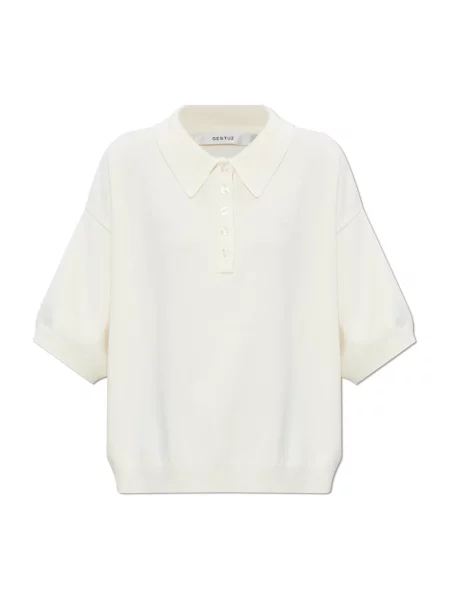 Gestuz Koszulki Kobieta L Polo Shirt beżowy